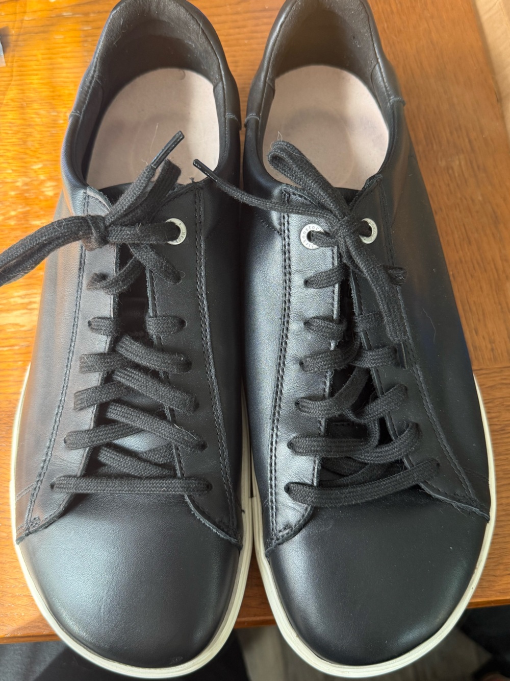 Birkenstock Bend Low Black Leather Lace-Up Sneakers Comfort Sz 12